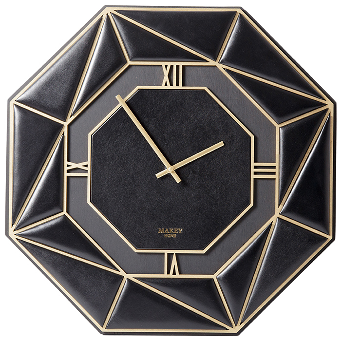 Настенные часы «Deco» черные