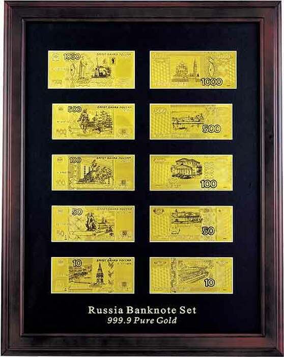 Панно "Все банкноты России"