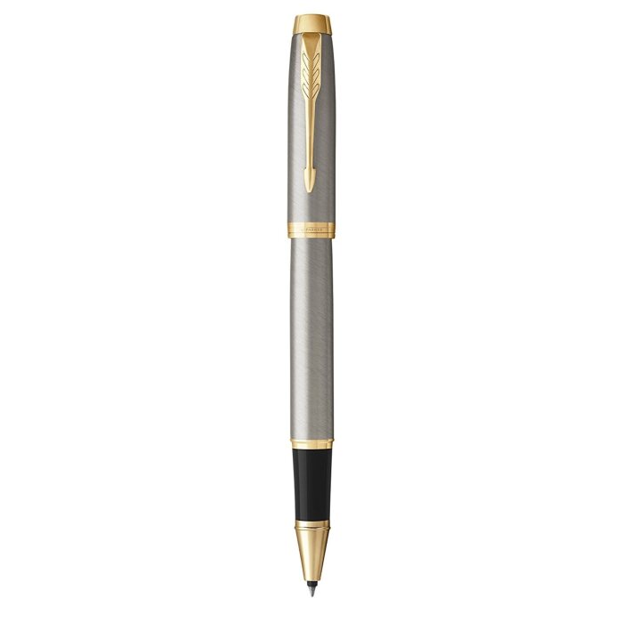 Подарочный набор из 2-х ручек Parker IM brushed metal GT роллер+шариковая ручки
