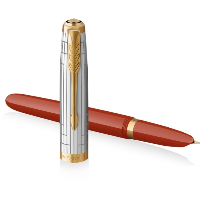 Перьевая ручка Parker 51 Premium Red GT, перо:M/F
