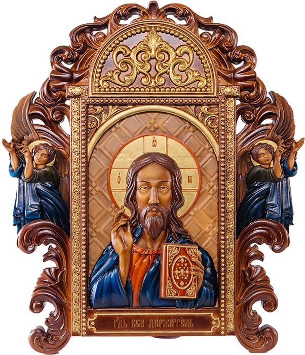 Икона из бука "Вседержитель"
