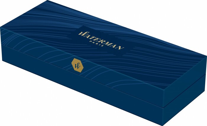 Ручка шариковая Waterman Expert Gold, цвет чернил Mblue,  в подарочной упаковке