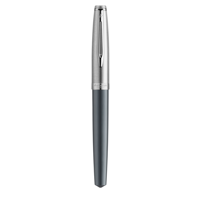 Ручка-роллер Waterman Embleme цвет GREY CT в подарочной упаковке.