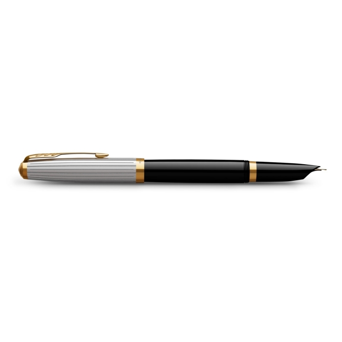 Перьевая ручка Parker 51 Premium Black GT, перо: M/F