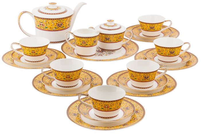 Чайный сервиз "Arabesca Yellow" на 6 персон, 22 предмета