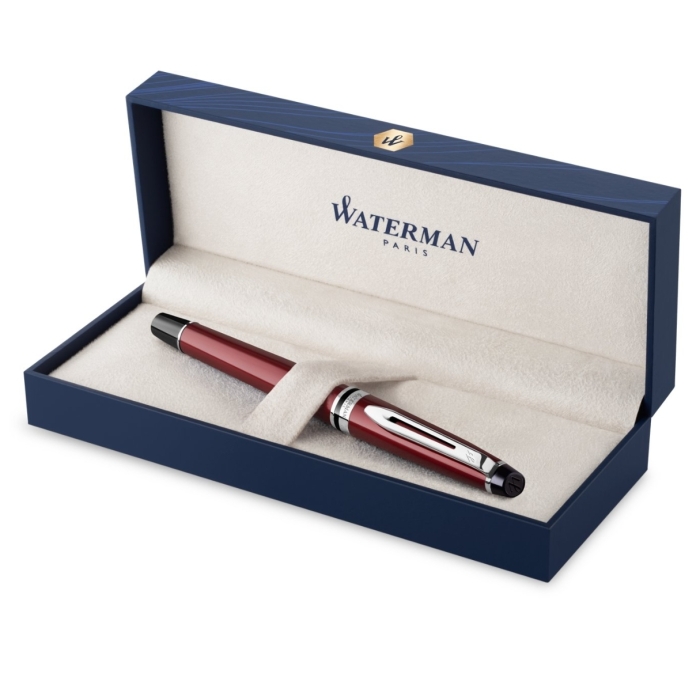 Ручка-роллер Waterman "Expert Dark Red Lacquer CT Black"