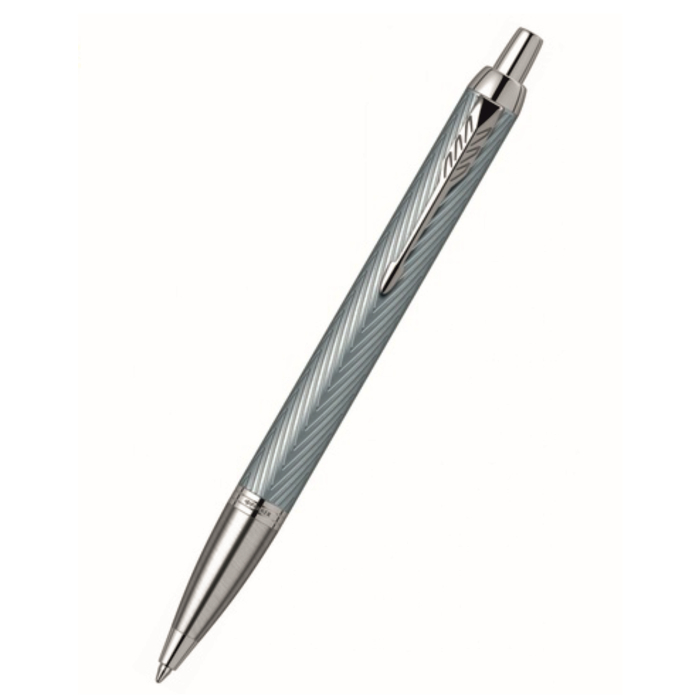 Шариковая ручка Parker IM Premium K318 Blue Grey CT в подарочной упаковке.