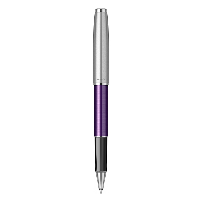 Ручка-роллер Parker Sonnet Essentials Violet SB Steel CT, перо F