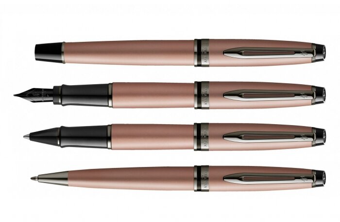 Ручка шариковая Waterman Expert Rose Gold, цвет чернил Mblue,  в подарочной упаковке