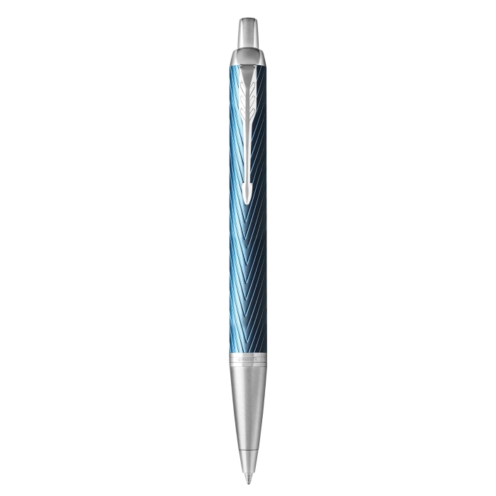 Шариковая ручка Parker IM Premium K318 Blue Grey CT в подарочной упаковке.