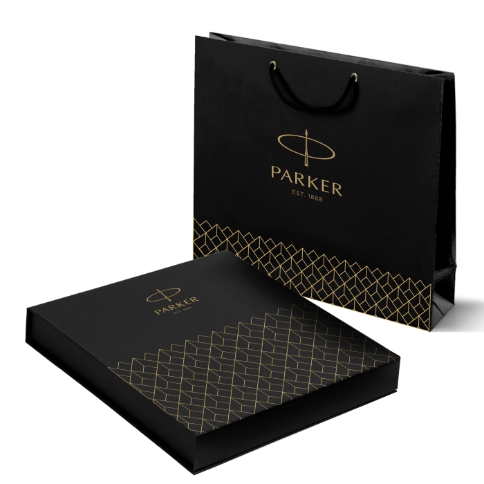 Подарочный набор: шариковая ручка Parker IM Premium K318 Pearl GT с ежедневником