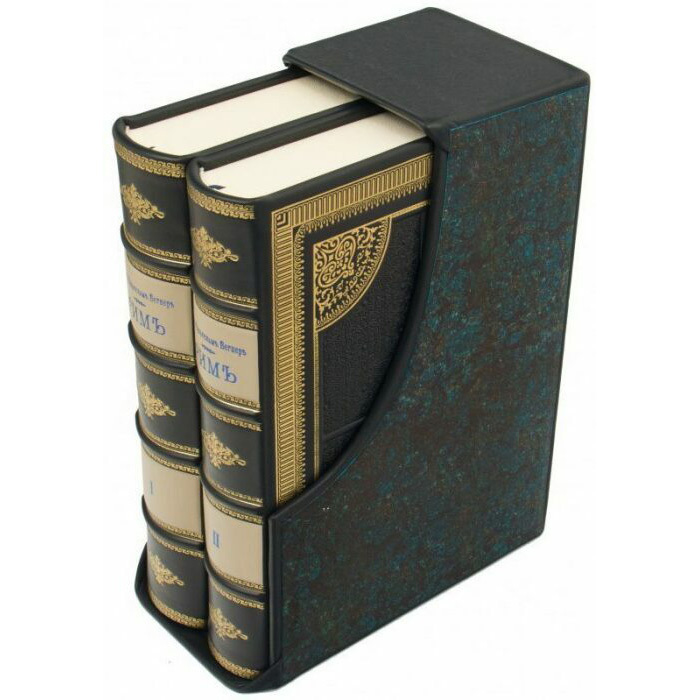 Подарочная книга в кожаном переплете "Рим" в переплете ручной работы из натуральной кожи, в футляре