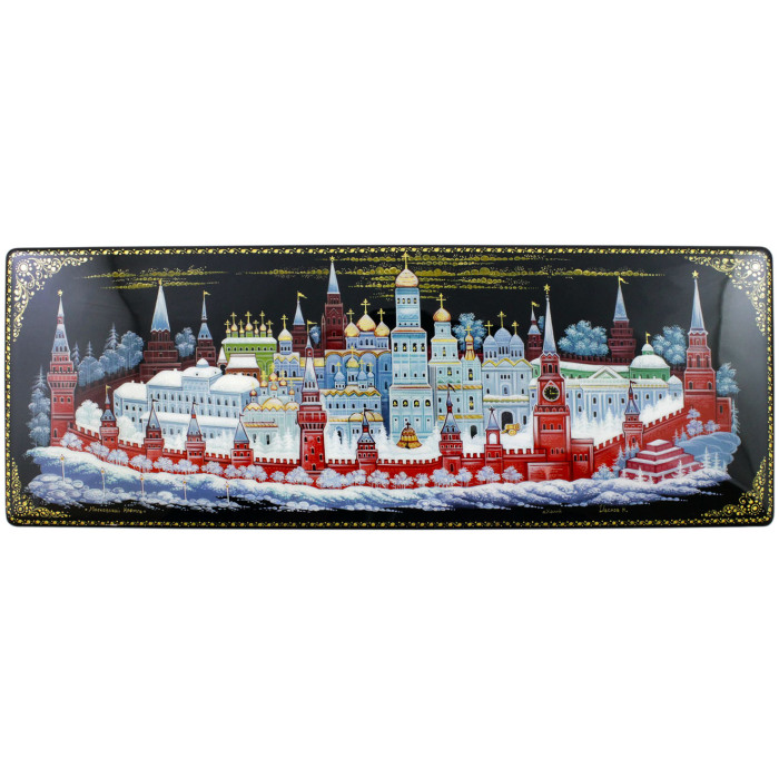 Шкатулка "Зимняя Москва" Холуй