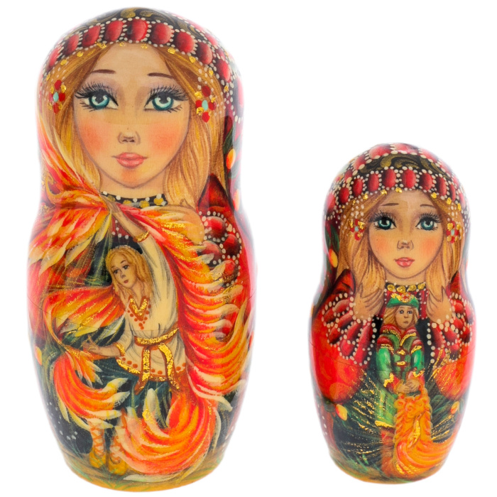 Матрешка на 5 мест "Жар-птица" 12,5 см