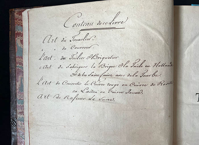 Книга «Пять изданий о ремеслах», 1760-ые годы