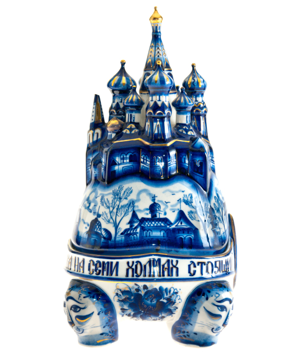 Шкатулка фарфоровая "Храм Покрова на Рву"