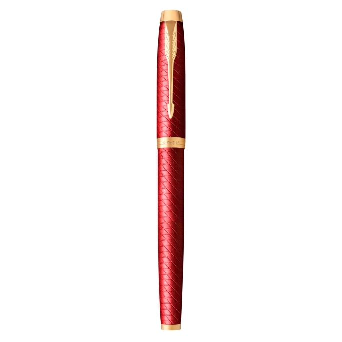 Ручка роллер Parker IM Premium T318 Red G в подарочной упаковке.