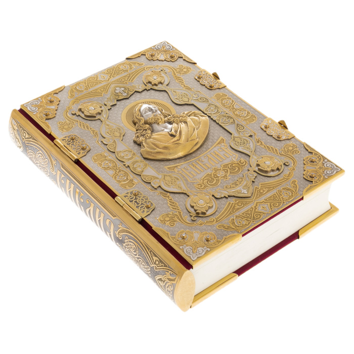 Подарочная книга "Библия" золочение, фианиты, Златоуст