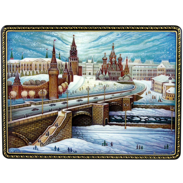 Шкатулка "Старая Москва" Холуй