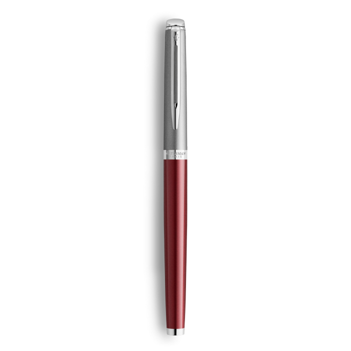 Перьевая ручка Waterman Hemisphere Entry Point Stainless Steel with Red Lacquer в подарочной упаковке.