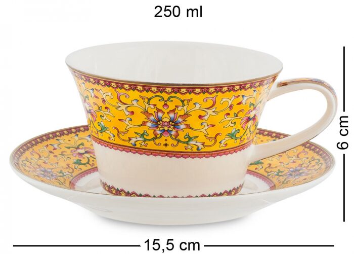 Чайный сервиз "Arabesca Yellow" на 6 персон, 22 предмета