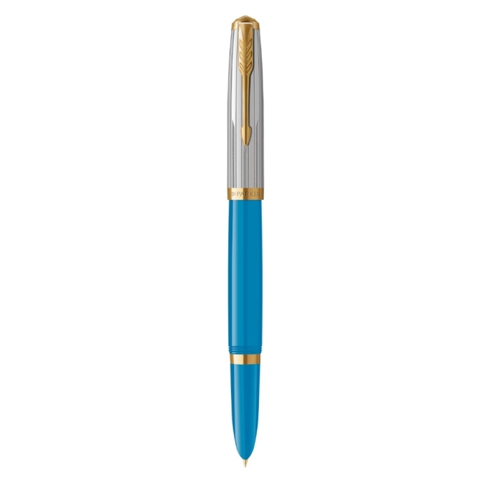 Перьевая ручка Parker 51 Premium Turquoise GT перо; M/F