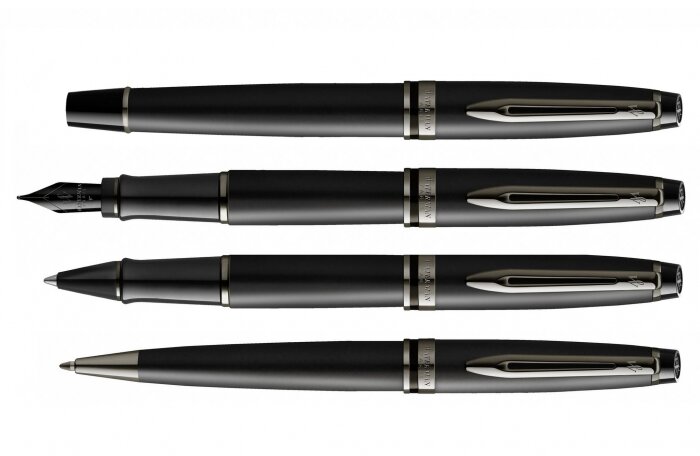 Ручка- роллер Waterman Expert Black F BLK в подарочной упаковке