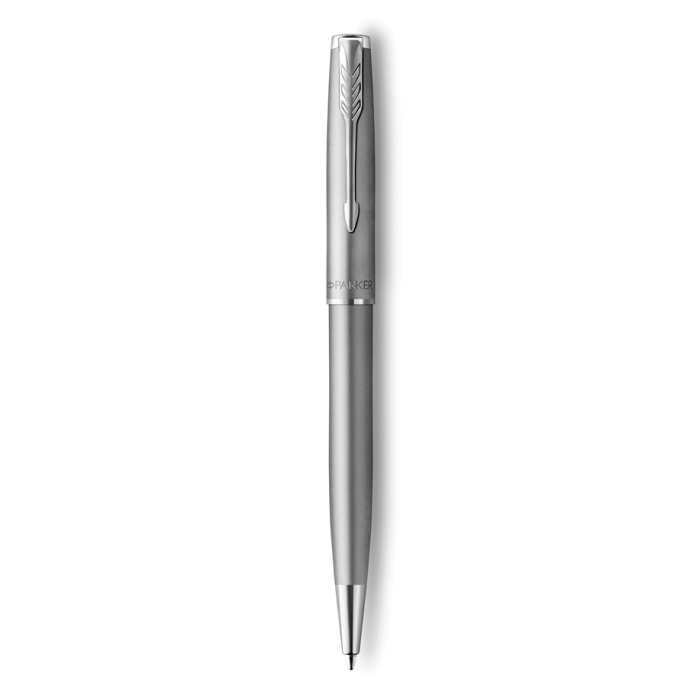 Шариковая ручка Parker Sonnet Stainless Steel CT в подарочной упаковке.