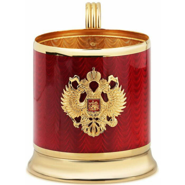 Подстаканник "Гербовый" из меди