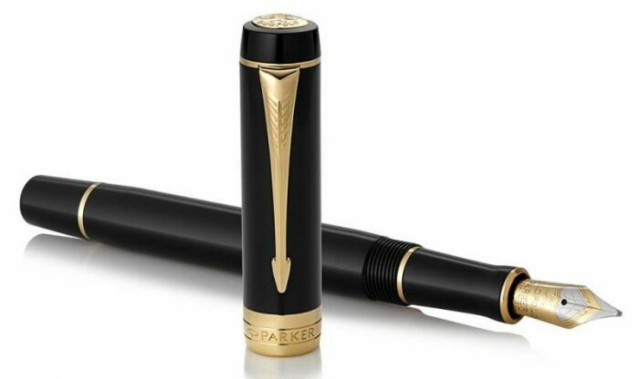 Ручка перьевая "Duofold" Centennial Black GT F