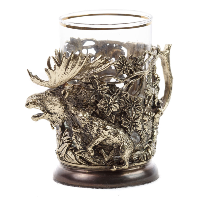 Набор подстаканников "Охота на кабана и лося 3D"