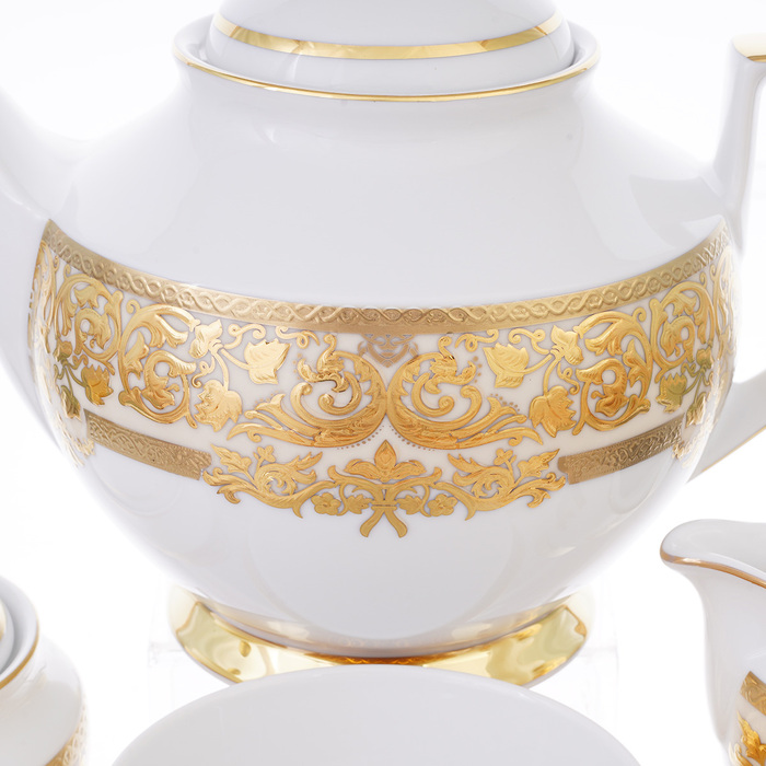 Чайный сервиз Natalia creme gold на 6 персон 17 предметов