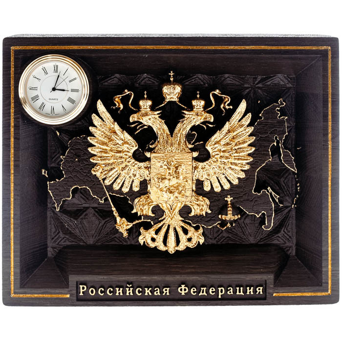 Набор подарочный "Россия" с 2-мя бокалами для виски и панно "Герб России"