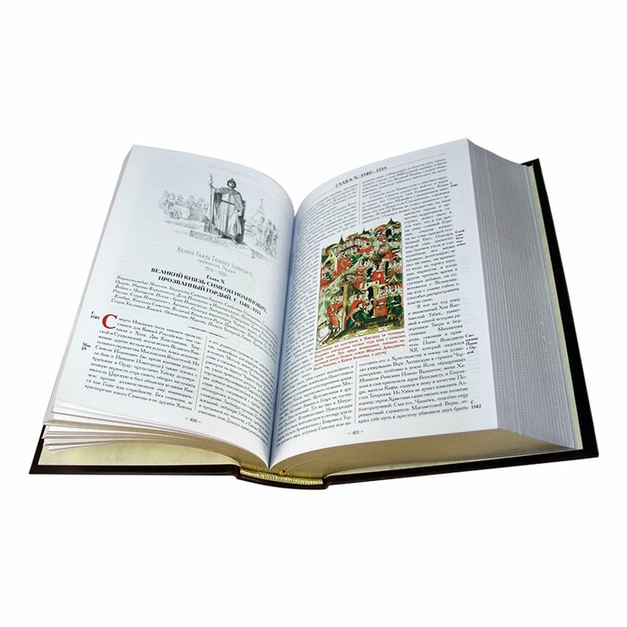 Книга в кожаном переплете "История Государства Российского" полное издание