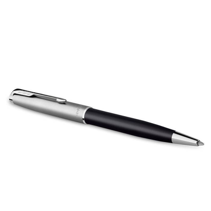 Шариковая ручка Parker Sonnet Entry Point Black Steel CT в подарочной упаковке.