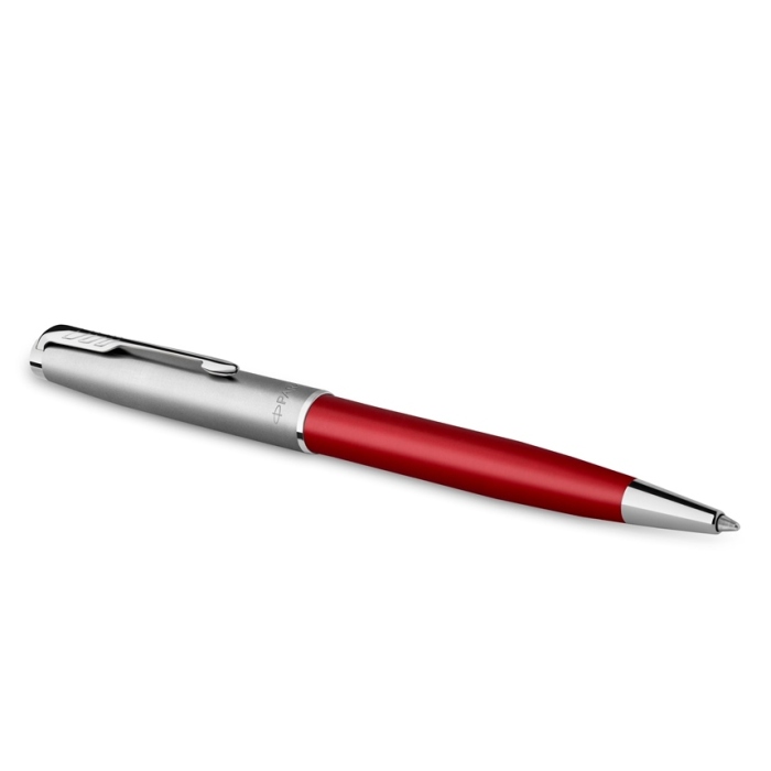 Шариковая ручка Parker Sonnet Entry Point Red Steel CT в подарочной упаковке.