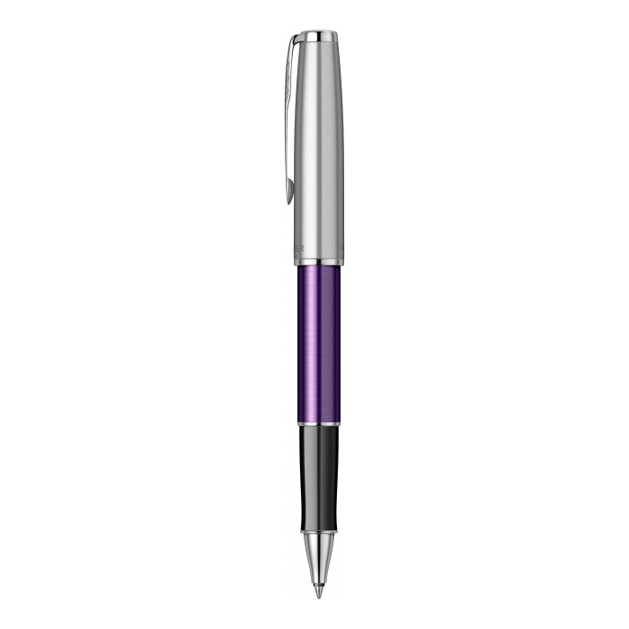 Ручка-роллер Parker Sonnet Essentials Violet SB Steel CT, перо F