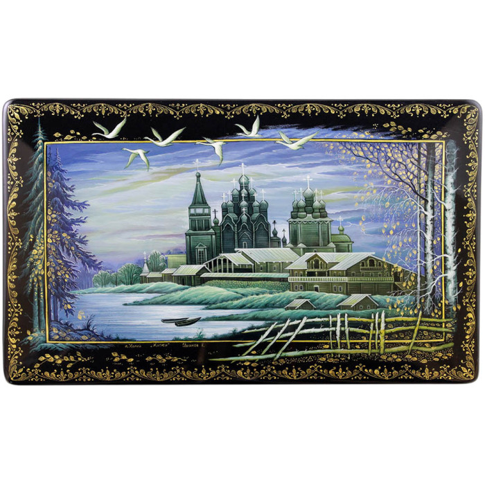 Шкатулка "Кижи" Холуй