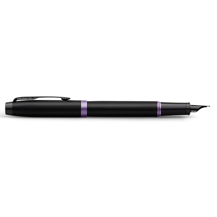 Ручка перьевая Parker IM Vibrant Rings Flame Amethyst Purple в подарочной упаковке.