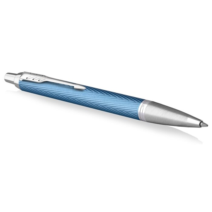 Шариковая ручка Parker IM Premium K318 Blue Grey CT в подарочной упаковке.