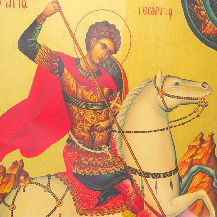 Картина на золоте "Георгий Победоносец"