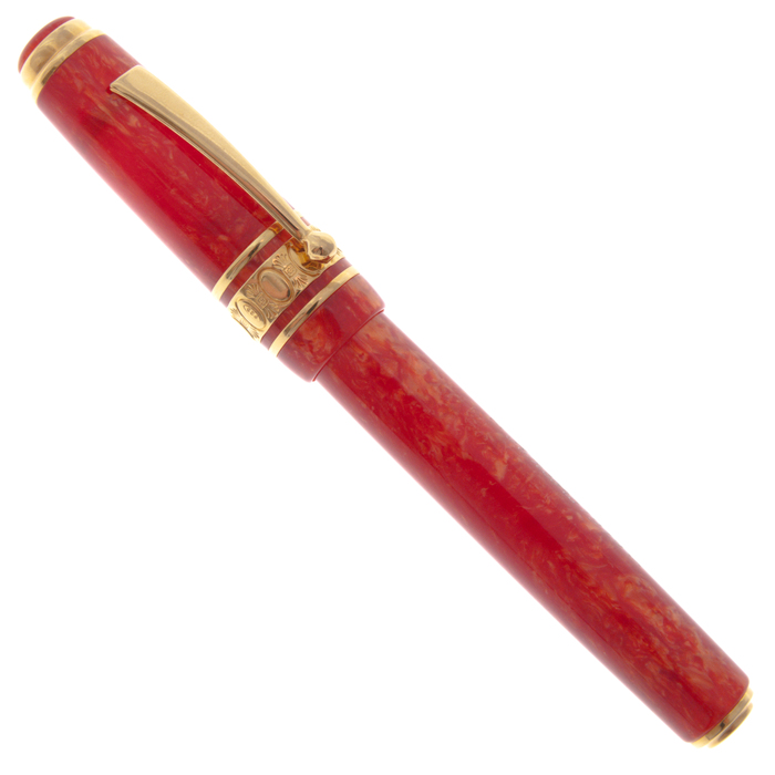 Ручка-роллер "Максима темно-красная с золотом (MAXIMA COLOUR DARKRED GOLD)"