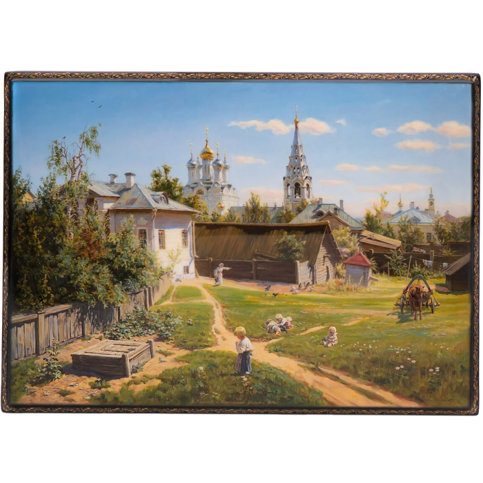 Ларец "Московский дворик" Городилин, Федоскино