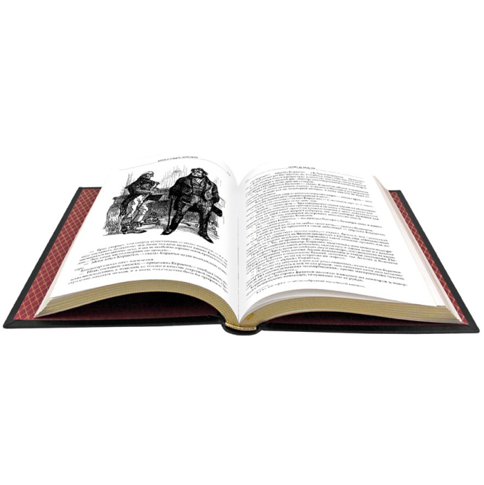 Книга в кожаном переплете "Блеск и нищета куртизанок"