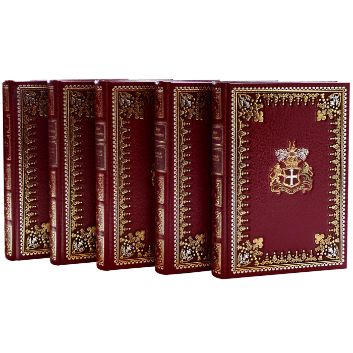 Книга подарочная "Фанфан-Тюльпан" Лепеллетье, в 5-ти томах