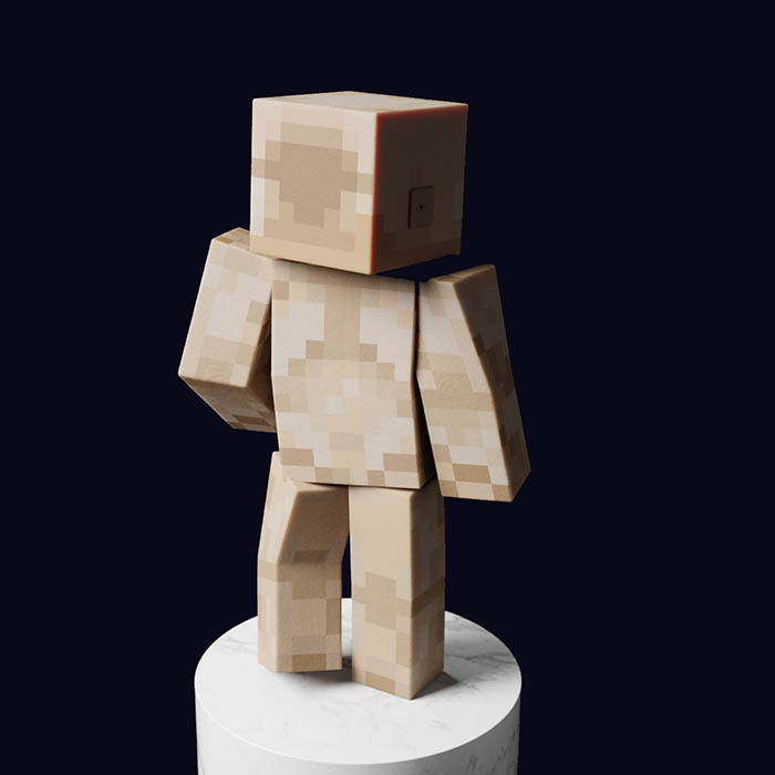 Скульптура Cube dude художника Тараса Желтышева