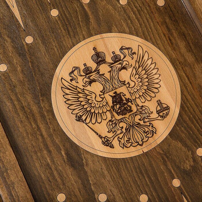 Резные нарды из бука "Хищный орёл"