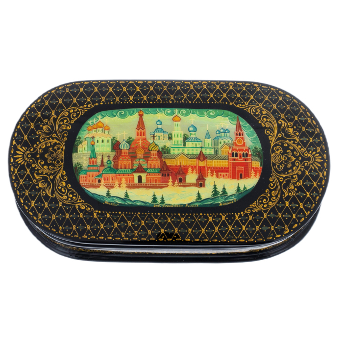 Шкатулка "Москва" Бикина, Палех