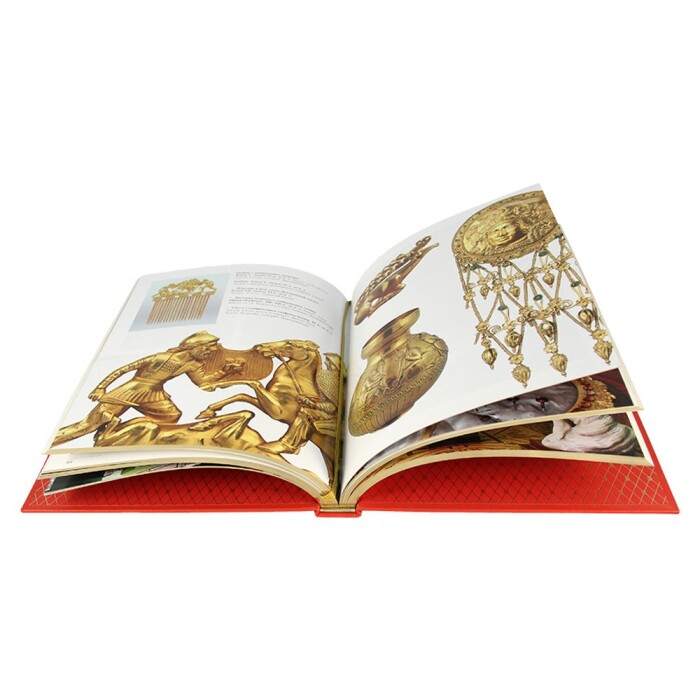 Подарочная книга в кожаном переплете "Эрмитаж"