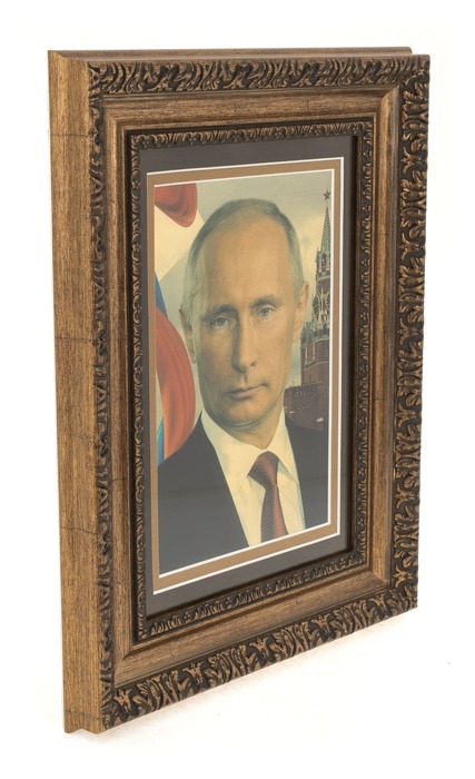 Картина на сусальном золоте "Портрет Путина"
